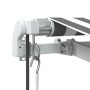 Retractable automatic awning with LED light anthracite white 450x350 cm by , Awnings - Ref: Foro24-3215799, Price: 686,70 €, ...