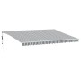 Toldo retráctil automático gris antracita y blanco 500x350 cm de , Toldos - Ref: Foro24-3215802, Precio: 577,19 €, Descuento: %