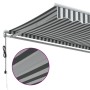 Toldo retráctil automático gris antracita y blanco 500x350 cm de , Toldos - Ref: Foro24-3215802, Precio: 577,19 €, Descuento: %