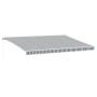 Manual retractable awning in anthracite gray and white, 500x350 cm. by , Awnings - Ref: Foro24-3215800, Price: 429,99 €, Disc...