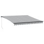 Toldo retráctil manual con luz LED antracita y blanco 400x350cm de , Toldos - Ref: Foro24-3215809, Precio: 461,94 €, Descuent...