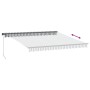 Toldo retráctil manual con luz LED antracita y blanco 400x350cm de , Toldos - Ref: Foro24-3215809, Precio: 461,94 €, Descuent...