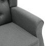 Sillón de masaje con reposapiés tela gris claro de vidaXL, Sillones de masaje eléctricos - Ref: Foro24-320161, Precio: 302,90...