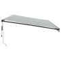 Toldo retráctil automático luz LED antracita blanco 600x350 cm de , Toldos - Ref: Foro24-3215823, Precio: 1,00 €, Descuento: %