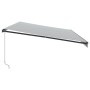 Toldo retráctil manual luz LED antracita y blanco 600x350 cm de , Toldos - Ref: Foro24-3215821, Precio: 613,74 €, Descuento: %