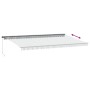 Toldo retráctil manual luz LED antracita y blanco 600x350 cm de , Toldos - Ref: Foro24-3215821, Precio: 613,74 €, Descuento: %