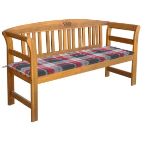 Garden bench with solid acacia wood cushion 157 cm by , garden benches - Ref: Foro24-3064279, Price: 186,99 €, Discount: %