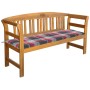 Garden bench with solid acacia wood cushion 157 cm by , garden benches - Ref: Foro24-3064279, Price: 194,24 €, Discount: %