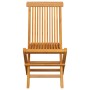 Garden chairs 6 units with beige cushions teak wood by , Garden chairs - Ref: Foro24-3065608, Price: 389,98 €, Discount: %