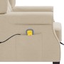 Sillón de masaje con reposapiés tela crema de vidaXL, Sillones de masaje eléctricos - Ref: Foro24-320170, Precio: 288,73 €, D...