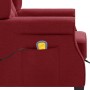 Sillón de masaje con reposapiés tela rojo tinto de vidaXL, Sillones de masaje eléctricos - Ref: Foro24-320164, Precio: 286,99...