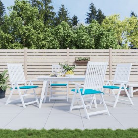 Gartenstuhlkissen 4 Stück Stoff türkis 40x40x3 cm von , Kissen für Stühle und Sofas - Ref: Foro24-361030, Preis: 36,74 €, Rab...