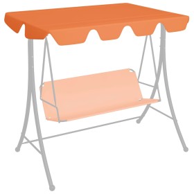 Replacement canopy for garden swing orange 188/168x145/110 cm by , Covers for tents and gazebos - Ref: Foro24-312092, Price: ...