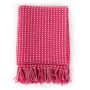 Manta a cuadros de algodón rosa 220x250 cm de , Mantas - Ref: Foro24-245335, Precio: 31,52 €, Descuento: %