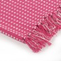 Manta a cuadros de algodón rosa 220x250 cm de , Mantas - Ref: Foro24-245335, Precio: 31,52 €, Descuento: %