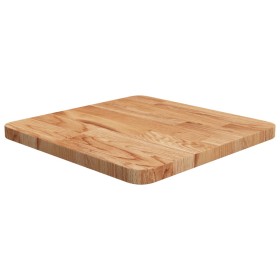 Square oak wood table top, light brown, 40x40x2.5 cm by , Table tops - Ref: Foro24-343028, Price: 35,59 €, Discount: %