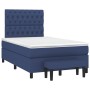 Box spring bed with blue fabric mattress 120x190 cm by , Beds and slatted bases - Ref: Foro24-3270382, Price: 458,58 €, Disco...