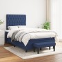 Box spring bed with blue fabric mattress 120x190 cm by , Beds and slatted bases - Ref: Foro24-3270382, Price: 458,58 €, Disco...