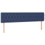 Box spring bed with blue fabric mattress 120x190 cm by , Beds and slatted bases - Ref: Foro24-3270431, Price: 461,45 €, Disco...