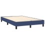 Box spring bed with mattress and LED lights, blue fabric, 120x190 cm. by , Beds and slatted bases - Ref: Foro24-3270059, Pric...