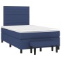 Cama box spring con colchón tela azul 120x190 cm de , Camas y somieres - Ref: Foro24-3270368, Precio: 441,76 €, Descuento: %