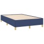 Cama box spring con colchón tela azul 120x190 cm de , Camas y somieres - Ref: Foro24-3270396, Precio: 443,22 €, Descuento: %