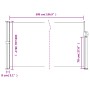 Seitlicher ausziehbarer dunkelgrüner Markisenstoff 100x500 cm. von , Sonnenschirme - Ref: Foro24-4004395, Preis: 85,47 €, Rab...