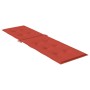 Cojín para tumbona tela rojo melange (75+105)x50x3 cm de , Cojines para sillas y sofás - Ref: Foro24-4002493, Precio: 28,63 €...