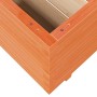 Solid pine wood planter in brown wax 60x60x49.5 cm by , Pots and planters - Ref: Foro24-3282521, Price: 153,99 €, Discount: %