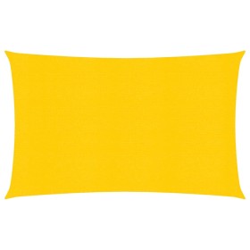 Rectangular yellow HDPE sail shade 160 g/m² 5x7 m by , Umbrellas - Ref: Foro24-311577, Price: 66,99 €, Discount: %