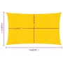 Toldo de vela rectangular HDPE amarillo 160 g/m² 4x7 m de , Sombrillas - Ref: Foro24-311575, Precio: 54,99 €, Descuento: %