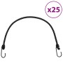 Elastic cords with reflective strips and hooks 25 units 59 cm by , Tent Accessories - Ref: Foro24-4008149, Price: 34,58 €, Di...