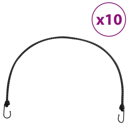 Elastic cords with reflective strips and hooks 10 pcs 100cm by , Tent Accessories - Ref: Foro24-4008154, Price: 21,60 €, Disc...