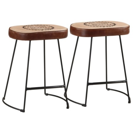 Bar stools 2 units dark brown 40x29.5x53 cm by , Kitchen stools - Ref: Foro24-358929, Price: 94,99 €, Discount: %