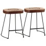 Bar stools 2 units dark brown 40x29.5x53 cm by , Kitchen stools - Ref: Foro24-358929, Price: 94,99 €, Discount: %