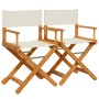 Folding garden chairs 2 units, white cream fabric by , Garden chairs - Ref: Foro24-365835, Price: 130,66 €, Discount: %