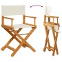 Folding garden chairs 2 units, white cream fabric by , Garden chairs - Ref: Foro24-365835, Price: 130,66 €, Discount: %