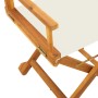 Folding garden chairs 4 units, cream white fabric by , Garden chairs - Ref: Foro24-3208910, Price: 253,68 €, Discount: %