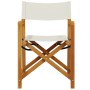 Folding garden chairs 2 units, white cream fabric by , Garden chairs - Ref: Foro24-365837, Price: 113,41 €, Discount: %