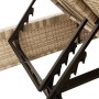 Double sun lounger with beige synthetic rattan cushions by , Loungers - Ref: Foro24-368183, Price: 293,68 €, Discount: %