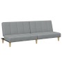 Sofá cama de 2 plazas con taburete tela gris claro de , Sofás - Ref: Foro24-3258138, Precio: 290,25 €, Descuento: %