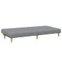 Sofá cama de 2 plazas con taburete tela gris claro de , Sofás - Ref: Foro24-3258138, Precio: 290,25 €, Descuento: %