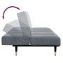 Sofá cama de 2 plazas con taburete terciopelo gris oscuro de , Sofás - Ref: Foro24-3258146, Precio: 315,21 €, Descuento: %