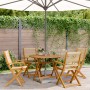 5-piece garden dining set made of solid wood and polypropylene in beige color. by , Garden sets - Ref: Foro24-3281819, Price:...