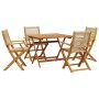 5-piece garden dining set made of solid wood and polypropylene in beige color. by , Garden sets - Ref: Foro24-3281831, Price:...