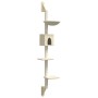 Árbol rascador para gatos de pared crema 187 cm de , Mobiliario para gatos - Ref: Foro24-172398, Precio: 49,33 €, Descuento: %