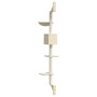 Árbol rascador para gatos de pared crema 187 cm de , Mobiliario para gatos - Ref: Foro24-172398, Precio: 49,33 €, Descuento: %