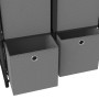 Shelving with 6 cubes with black fabric boxes 103x30x72.5 cm by vidaXL, Bookcases and shelves - Ref: Foro24-322607, Price: 42...