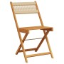 Folding garden chairs 8 pcs solid acacia wood beige by , Garden chairs - Ref: Foro24-3214609, Price: 349,40 €, Discount: %