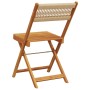 Folding garden chairs 8 pcs solid acacia wood beige by , Garden chairs - Ref: Foro24-3214609, Price: 349,40 €, Discount: %